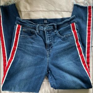 Gap high waisted straight jeans